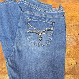 Ladies Wallflower Classic Denim Straight Leg Jeans Size17 Reg.